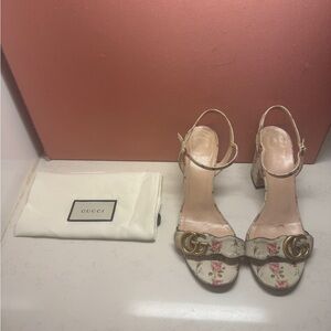 GG Marmont Floral Sandals